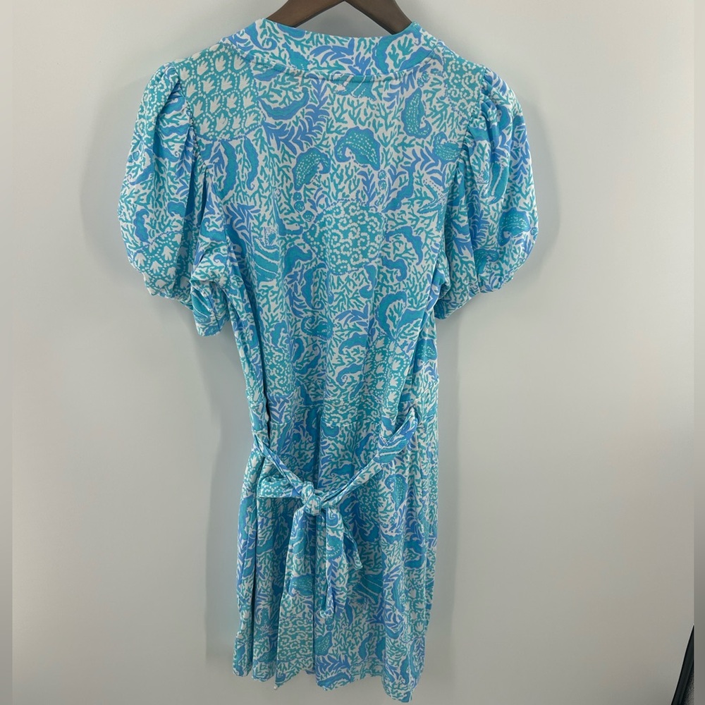 Lilly Pulitzer Blue and White Romper Dress - Picture 7 of 7